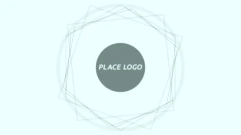 Stylish Shapes Logo After Effects stock