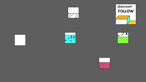 Stylish Shapes Titles for After Effects 스톡 After Effects