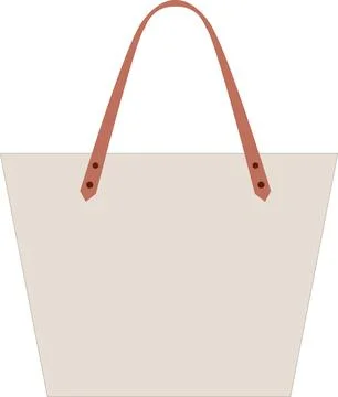 Stylish shopper bag vector. Illustrazione stock