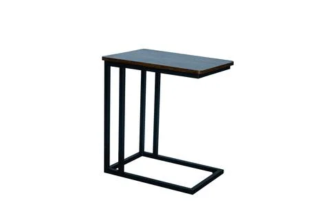 Stylish side table isolated on white background Stock Photos
