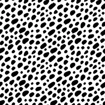 Stylish simple polka dot vector seamless pattern. Illustrazione stock