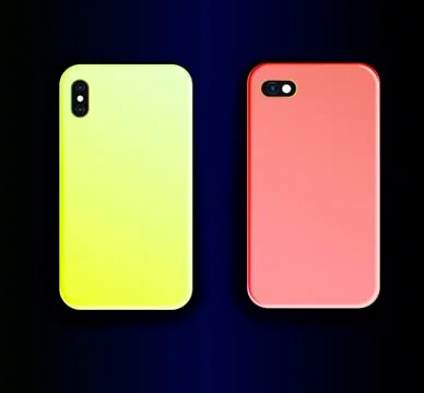 Stylish smartphone case design with trend gradient Stock Illustration