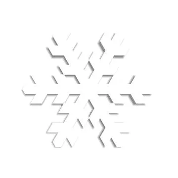 Stylish Snowflake Icon Design for Various Uses Stock Illustration