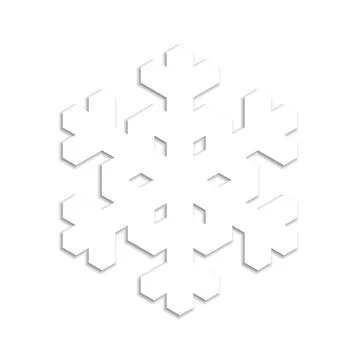 Stylish Snowflake Icon Design for Various Uses Stock Illustration
