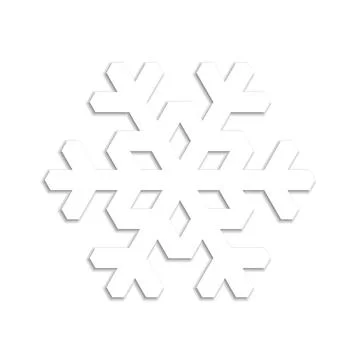 Stylish Snowflake Icon Design for Various Uses イラスト素材
