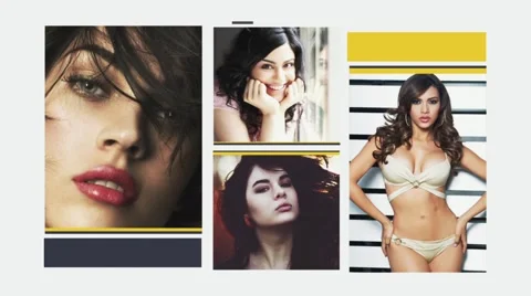 Stylish Solid Slideshow After Effects素材