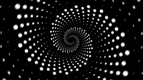 Stylish Spiral Dot Abstract Geometric Design Animated Background Stock Footage 251063166