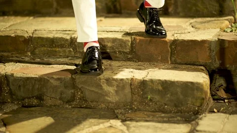 Stylish steps Stock Footage 126308038