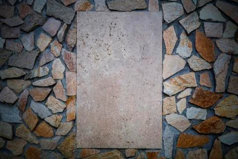 Stylish stone wall background Stock Photos