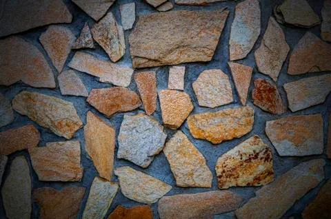 Stylish stone wall background Stock Photos