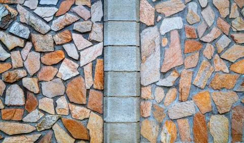 Stylish stone wall background Stock Photos