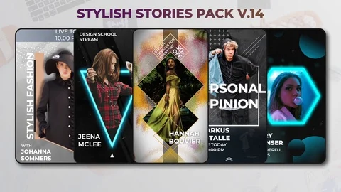Stylish Stories Pack v.14 Stock After Effects