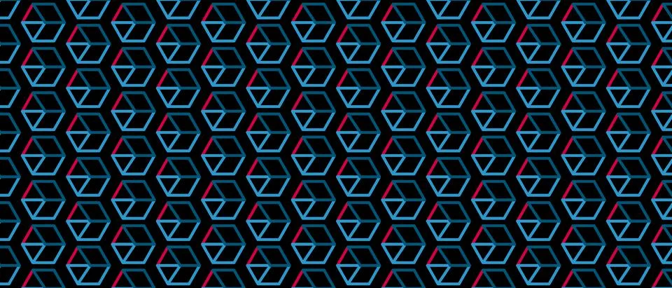 Stylish structure hexagonal line geometric pattern vector background Stockillustratie
