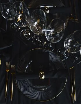 Stylish tableware on the restaurant. Foto stock