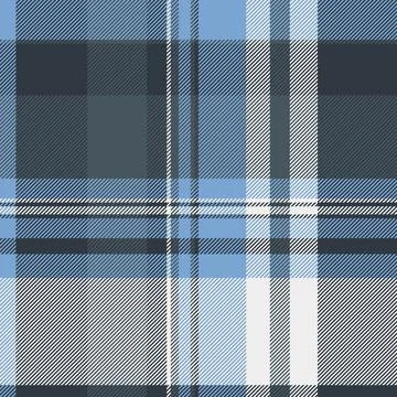 Stylish tartan pattern with blue and grey hues. Versatile design ideal for ba Stock Illustration