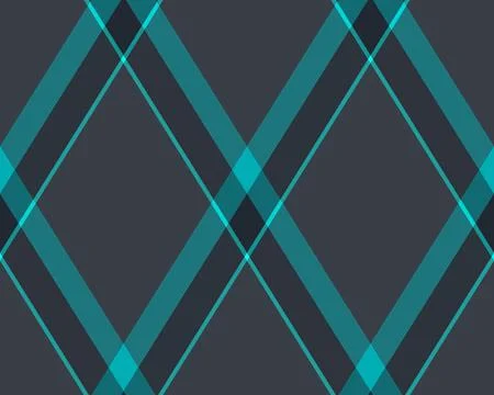 Stylish teal and gray diagonal plaid pattern.  Perfect for modern backgrounds イラスト素材