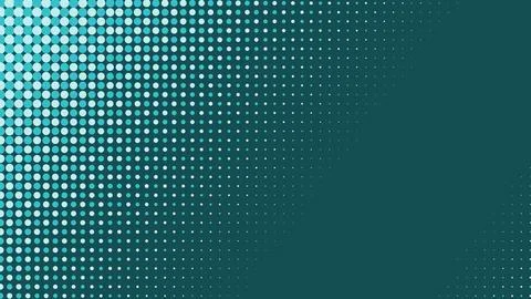 Stylish Teal Halftone Dotted Gradient Texture Stock Illustration