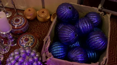 Stylish things for interior decoration Stock Footage 43907810