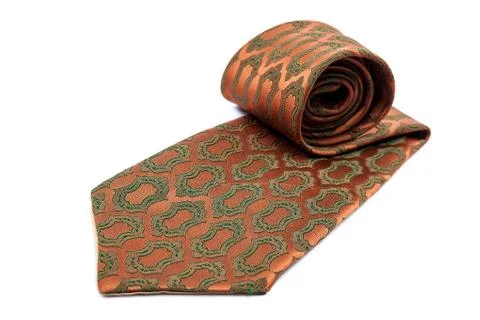 Stylish tie on white background. Stock Photos