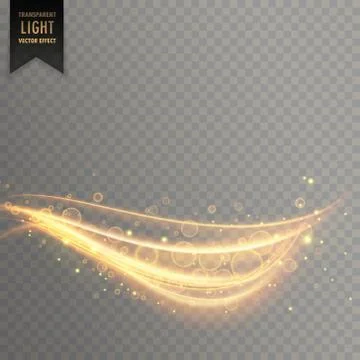 Stylish transparent light effect in curvy style background Stock Illustration