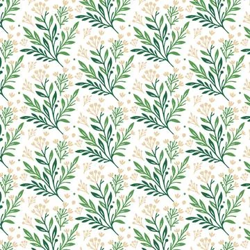 Stylish tropical floral pattern with soft botanical motifs for wrapping textiles Stock Illustration