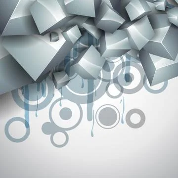 Stylish vector cube Stock Illustration