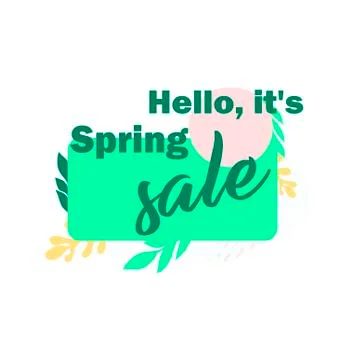Stylish vector discount template with trendy design and beautiful print. Onli Stock Illustration