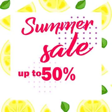 Stylish vector instagram template post summer discount, low prices Stock Illustration
