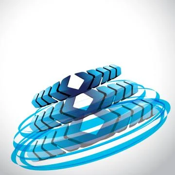 Stylish vector shape Illustrazione stock