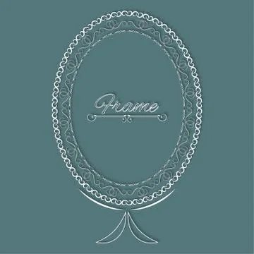 Stylish vintage frame Stock Illustration