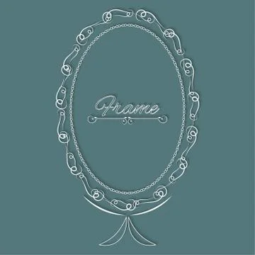 Stylish vintage frame Illustration