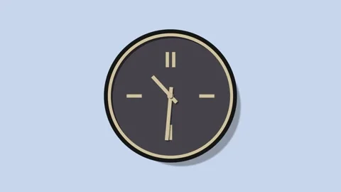 Stylish wall clocks Stock Footage 144487766