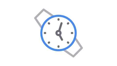 A stylish watch showcasing a modern design and clear time indicators. Stock Footage 334766267