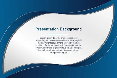 Stylish wave presentation background Stock Illustration