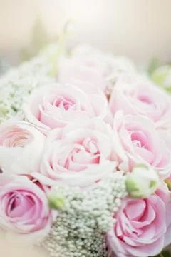 Stylish wedding attributes of bride. classic bride's bouquet 写真素材