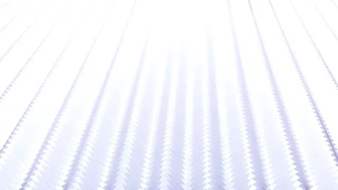 Stylish white creative abstract low poly background in 4k. Abstract waves move Stock Footage 140988852