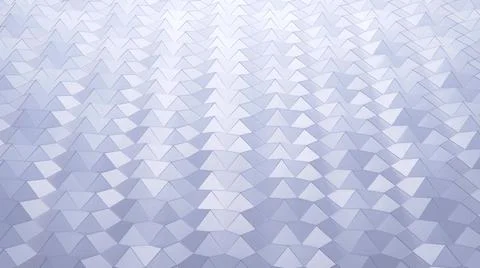 Stylish white creative abstract low poly background. Abstract waves on glossy 스톡 일러스트