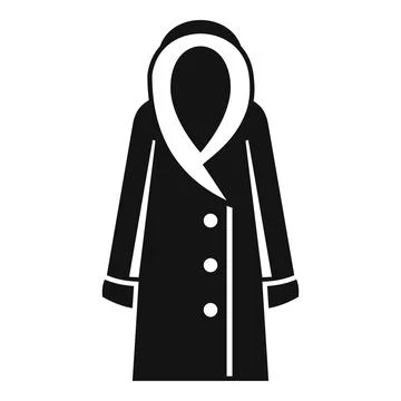 Stylish winter coat offering warmth and protection during cold season Stock Illustration