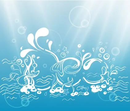 Stylish word Stock Illustration