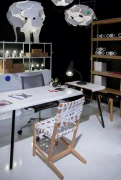 Stylish working place Stock Photos