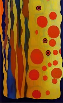 Stylish yellow gold pattern backdrop in style of Klimt Stock Illustration