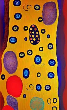 Stylish yellow gold pattern backdrop in style of Klimt Stock Illustration