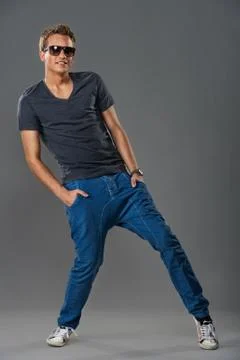 Stylish young dancer Stock Photos