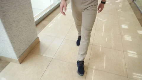 Stylish young guy walking through the Mall. Stock Footage 117909517
