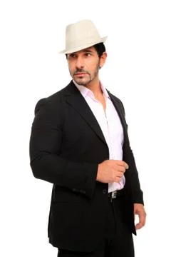 Stylish young man Stock Photos