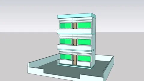 Stylist Multi Store Building 스톡 동영상 345812138