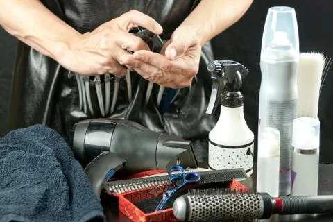 Stylist with tools Stock Photos