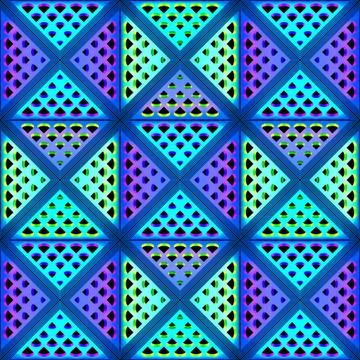 Stylistic abstract light background with a diverse geometric structure. 3D Stock Illustration