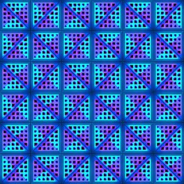 Stylistic abstract light background with a diverse geometric structure. 3D Stock Illustration