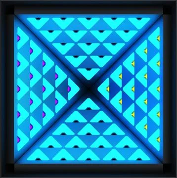Stylistic abstract light background with a diverse geometric structure. 3D Stock Illustration